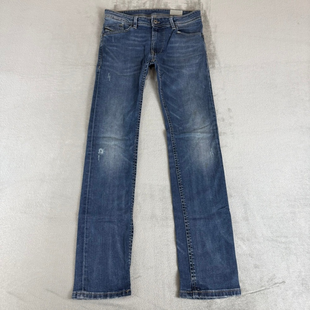 Diesel Kids Darron-R-J US Slim Tapered Jeans Boys 14Y Blue Stretch Distressed